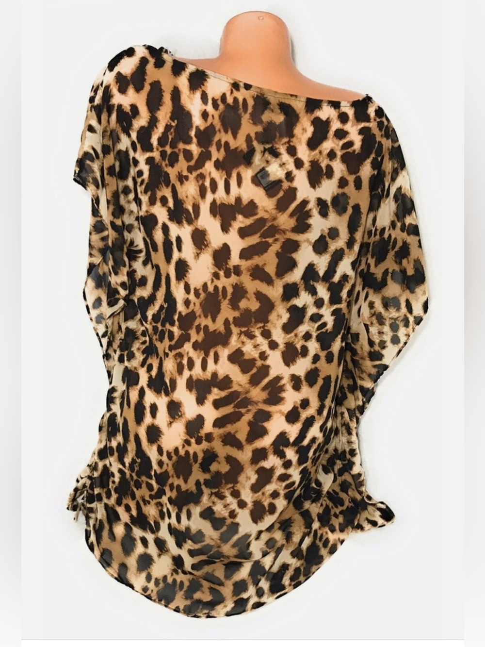 Victoria’s Secret Very Sexy Animal Print Sheer Swim Cover-Up Size XS/S - Picture 10 of 11